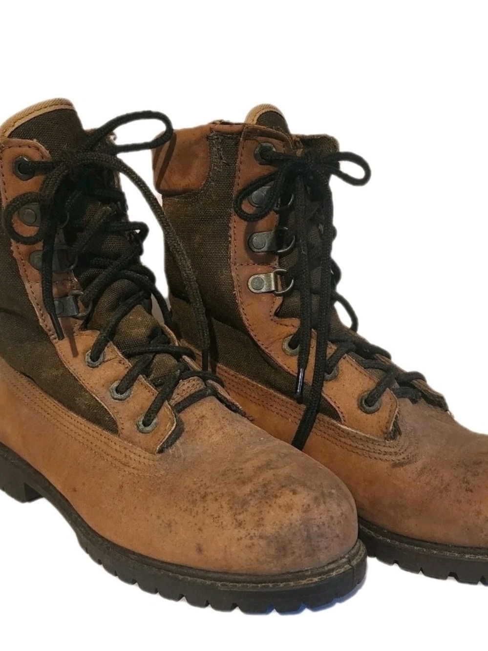 ROCKY BOOTS RB825 WOMENS SIZE 8M HIKING HUNTING BROWN LEATHER MADE IN USA